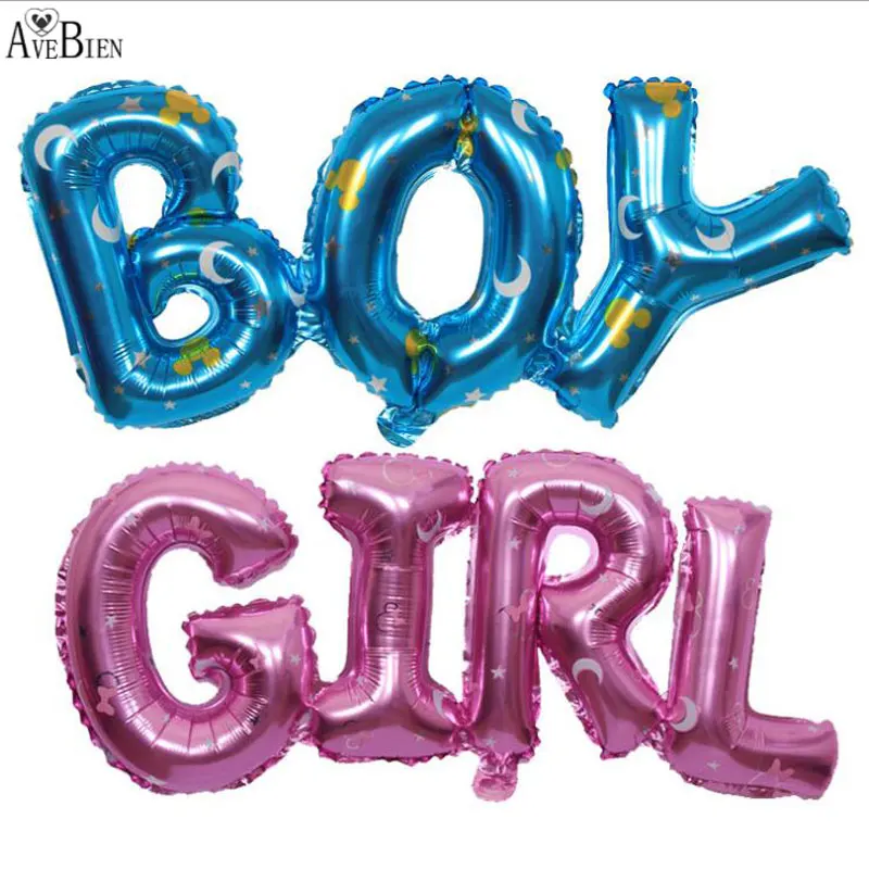 

Boy Girl Connection Letter Foil Balloons Children Party Decoration Birthday Party Ballons Inflatable Air Balloon Baby Shower 1pc