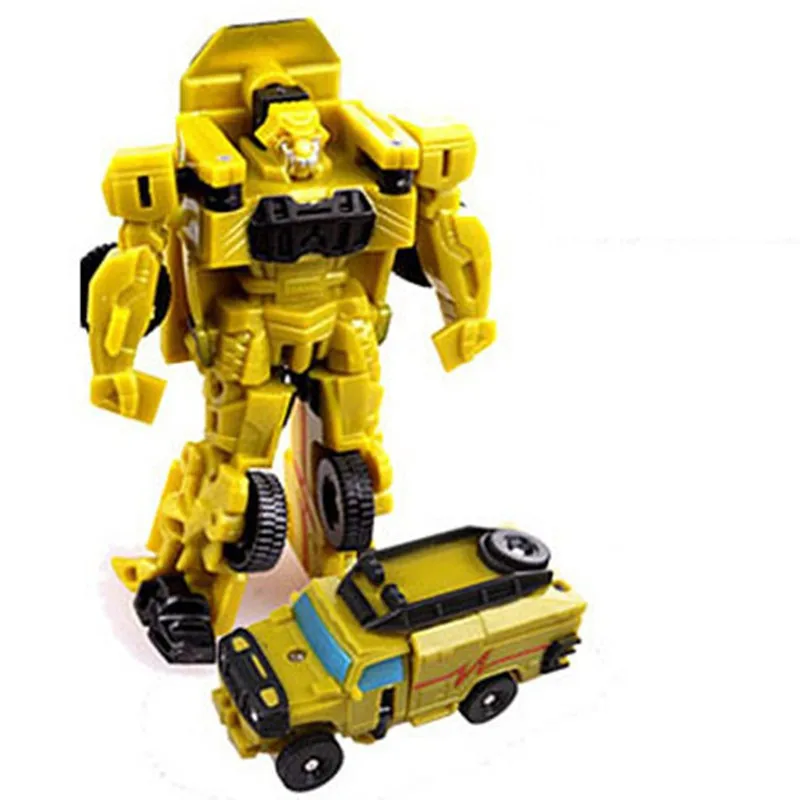 7 Pcs/set New Arrival Mini Classic Transformation Plastic Robot Cars Action & Toy Figures Kids Education Toy Xmas Gifts