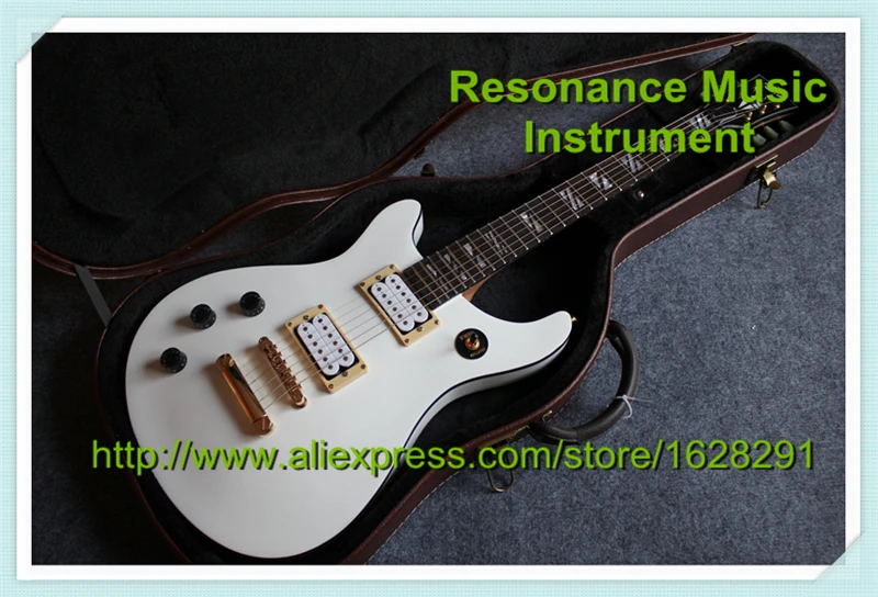 

Newest Arrival Left Handed LP Electric Guitar In White With Hardcase Custom Guitar & Body Available