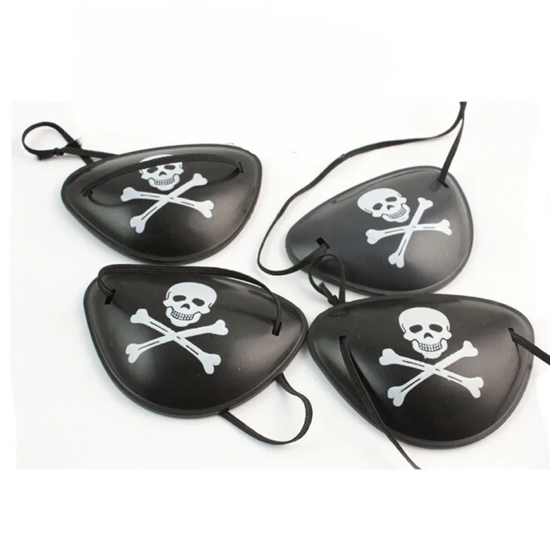 

10Pcs Pirate Eye Patch Eye Mask Eyeshade Cover Plain for Adult Lazy Eye Amblyopia Skull Eye Patch Costume Halloween Mask Toys
