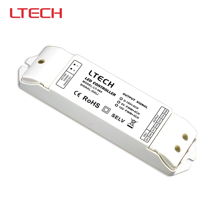 

LT-484 Led Dimming Siganl Converter,DALI digital dimming signal input;5V PWM x4CH/10V PWM x4CH signal output
