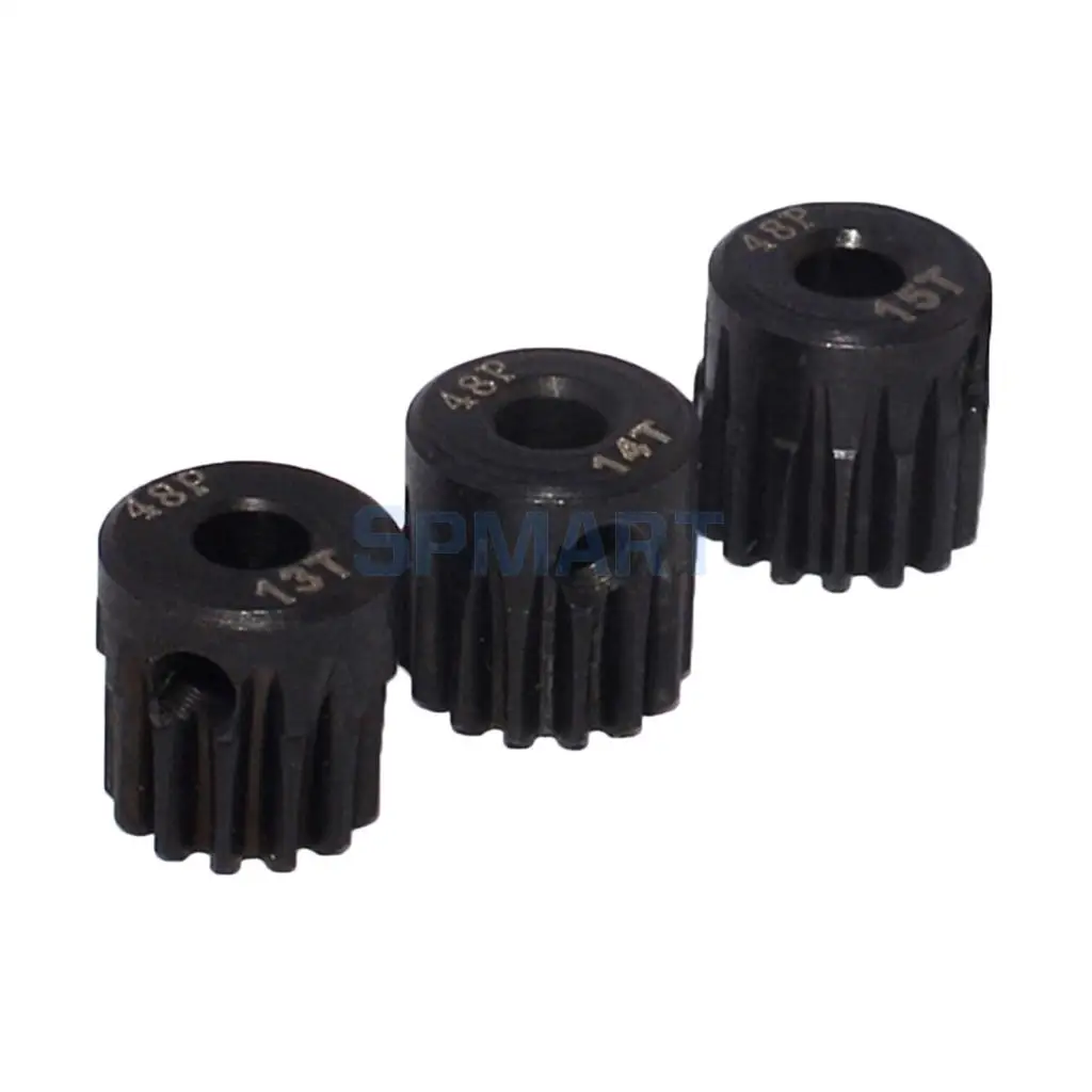 48DP 13T-15T Pinion 3.175mm Motor Gear Set for 1/10 RC Car DIY Accessories