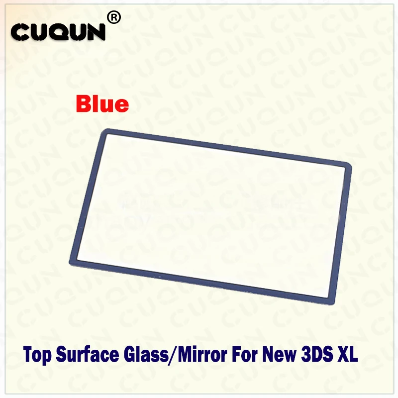 Новая верхняя поверхность стекла для Zend NEW 3DS XL/LL Топ ЖК-зеркало передняя линза цвет синий белый серый красный