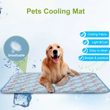 

Pet Summer Cooling Beds Cat Dog Cooling Mats Comfortable Pet Cushion Cats Cold Gel Pad Bed for Small Medium Large Dog Supplies