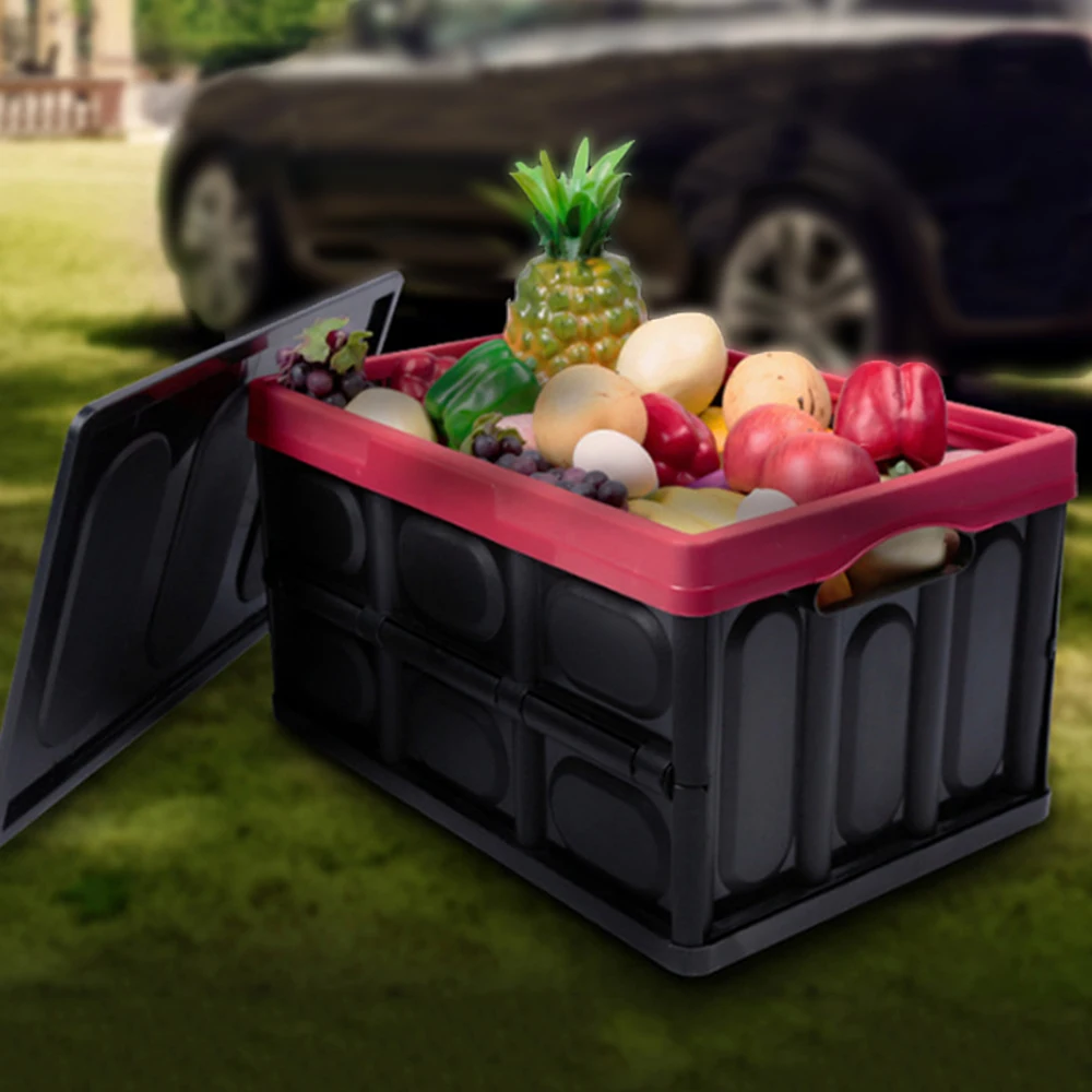 

Car Auto Organizer Trunk Collapsible Food Fruit Storage Truck Cargo Saving Space Folding Container Bags Box Car Stowing Tidying