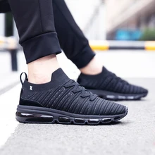 ONEMIX 2018 fuori dal nero di sport scarpe da uomo scarpe da ginnastica scarpe cuscino d'aria scarpe da ginnastica in esecuzione di fitness mens max scarpe scarpe grande formato 36 -47
