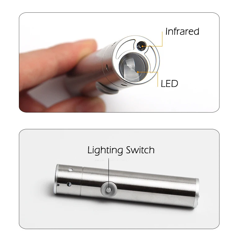3 in 1 Outdoor Mini LED Flashlight + Cigarette Lighter + Infrared Light USB Charging Aluminium Alloy Torch High Power 3 in 1 Outdoor Mini LED Flashlight + Cigarette Lighter + Infrared Light USB Charging Aluminium Alloy Torch High Power
