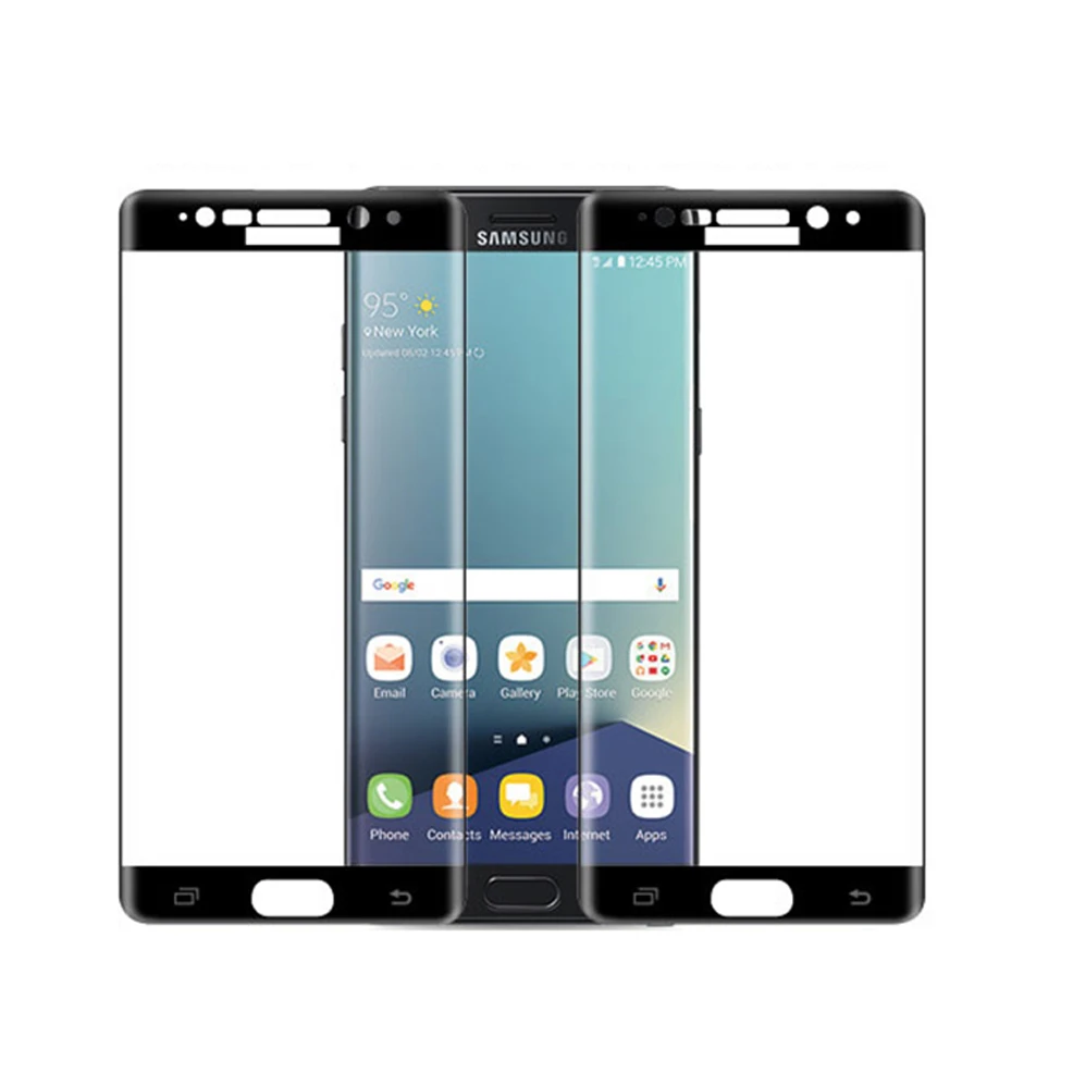 

Full Cover Front Colorful Tempered Glass Screen Protector Protective Film For Samsung Galaxy Note7 5 S8 S7 S6 Edge s8 Plus case