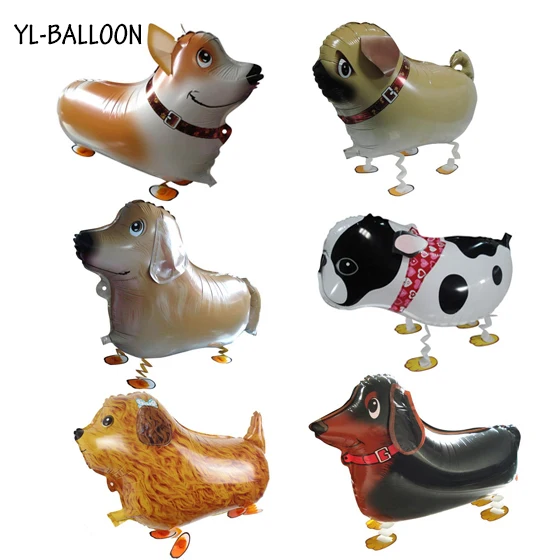 Hot selling! 60pcs/lot cut dog walking balloon,walking animal balloon