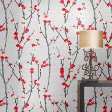 Beibehang обои цветок сливы персик китайский стиль обои Гостиная Кабинет чайная комната отель прикроватный фон обои
