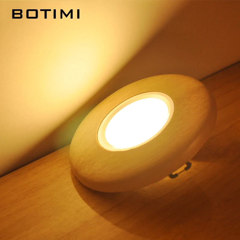 Botimi Round Wooden Led Ceiling Lights For Corridor Living Room