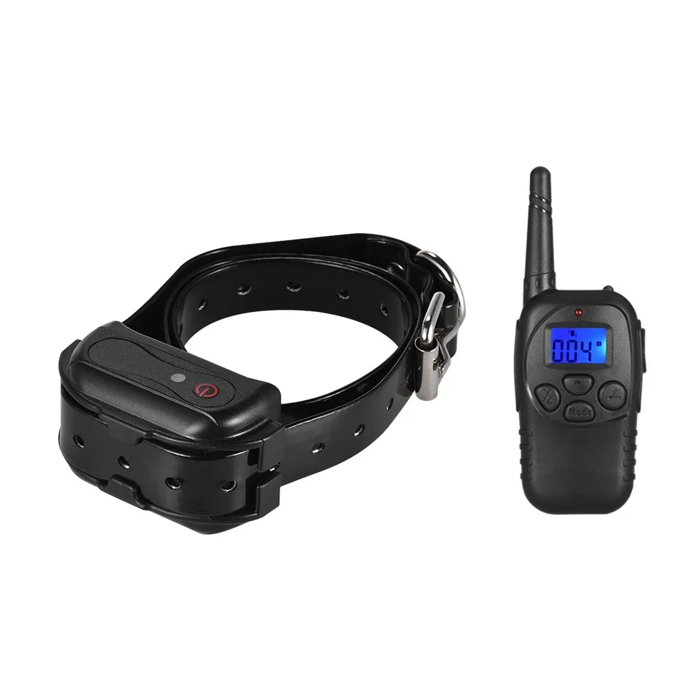 

Rainproof Dog Shock Collar with Remote Dog Training Collar with Shock/Vibra/Beep/Lamp Electronic Collar, 328yd Remote Range