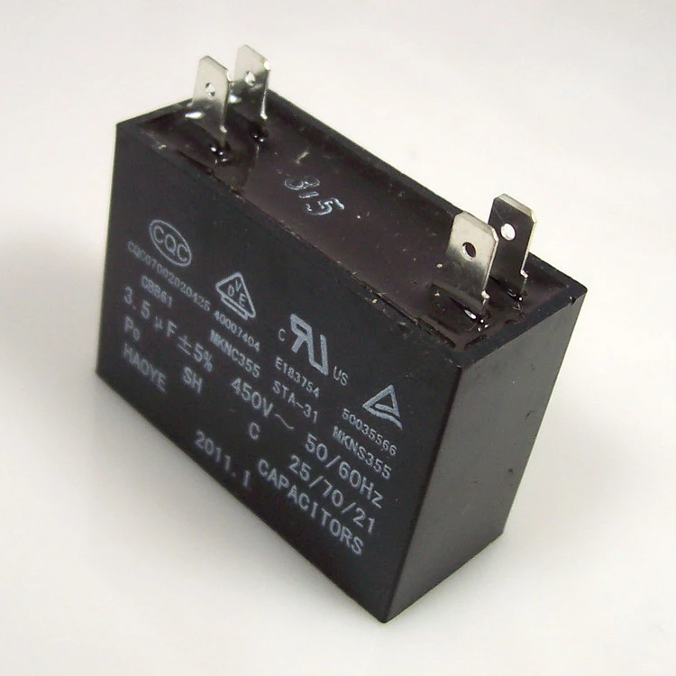 Aire acondicionado ventilación del condensador del ventilador uf 450 v cuadrado condensador de doble cbb61 condensador del motor|capacitor package|capacitor salescapacitor multimeter -