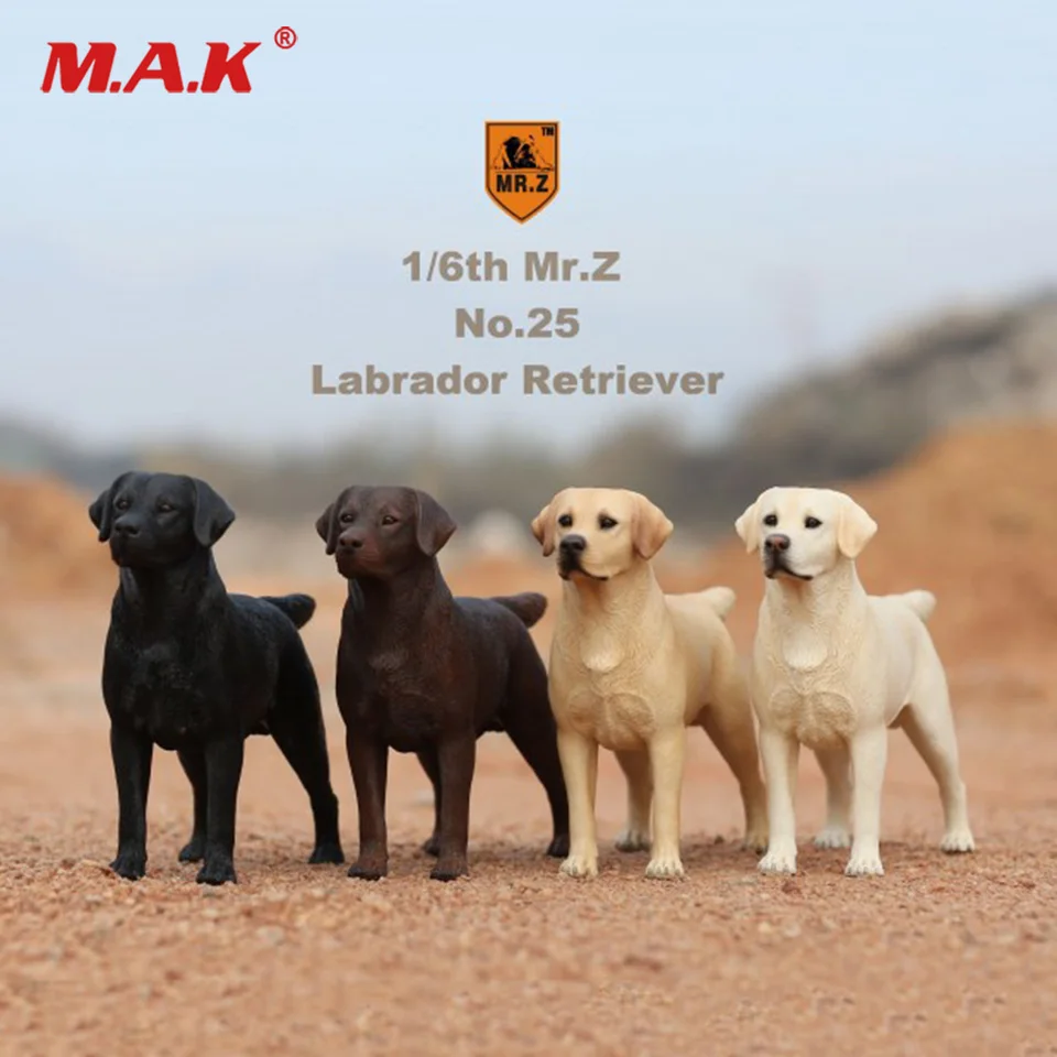 JXK 1//12 Labrador retriever Figure Police Dog Animal Model Collector Toys Gift