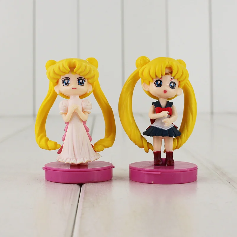 Фигурки Сейлор Мун хрустальные игрушки Chibi Tsukino Venus аниме модельные куклы 4