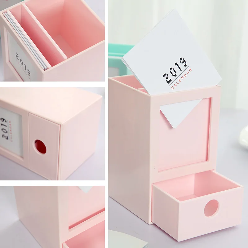 

Multi-function Pen Holder Desk Calendar Corporate Profile Calendar Special Edition Real Estate Advertising Desk Calendar