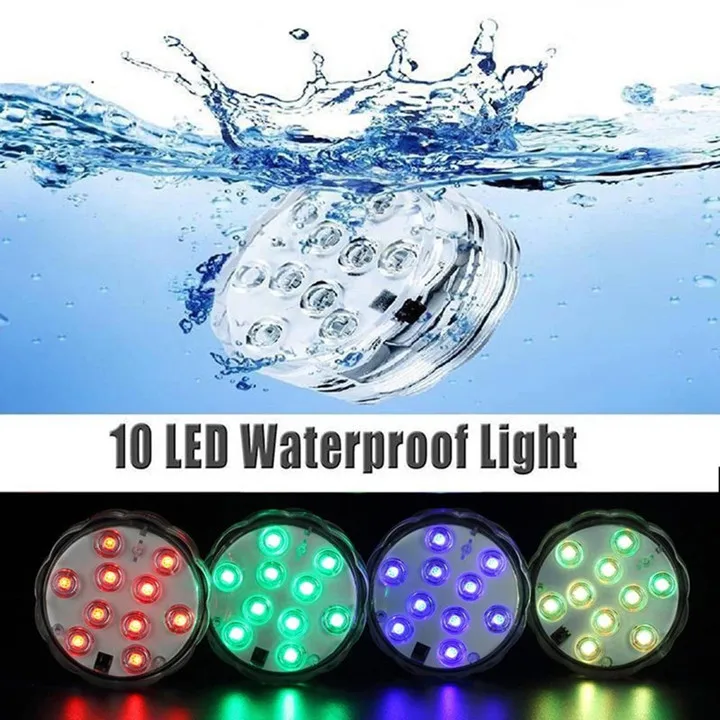 10 LED RGB Submersible Light 16