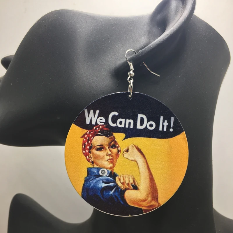 

Printing Power Wooden Earrings