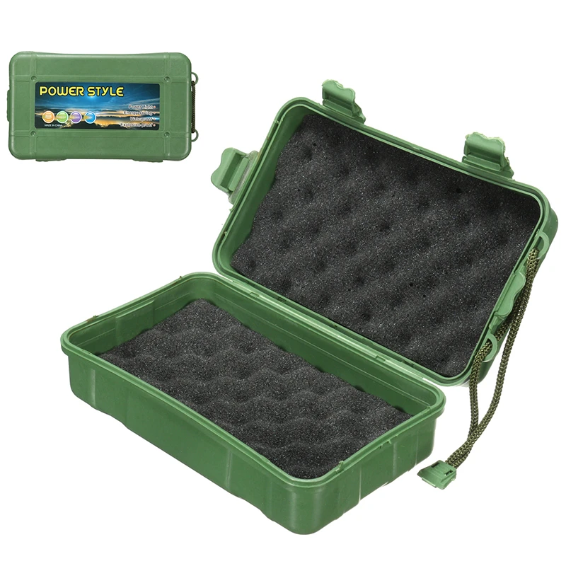 1pc Plastic Case Waterproof Shockproof Outdoor Survival Container Storage Carry Box