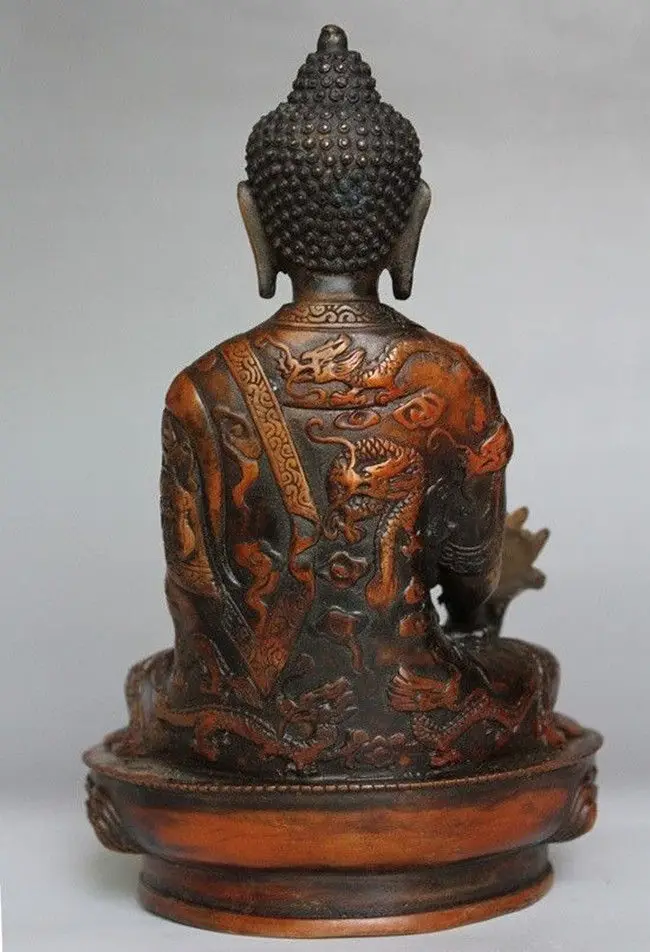 " Тибетский латунный буддизм Bodhisattva статуя Будды Шакьямуни