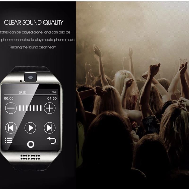 LYKL Q18 умный телефон с часами Bluetooth часы Сенсорный экран камера Поддержка SIM карты фитнес трекер Смарт наручные часы для IOS Android