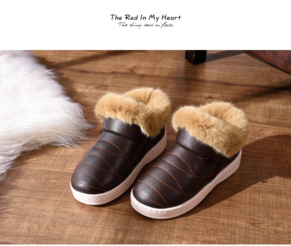 ASIFN Men Slippers with Fur Plush Warm Winter Women Fur Slipper Solid Men Shoes Couple Platform Soft Indoor Fluffy Home Male