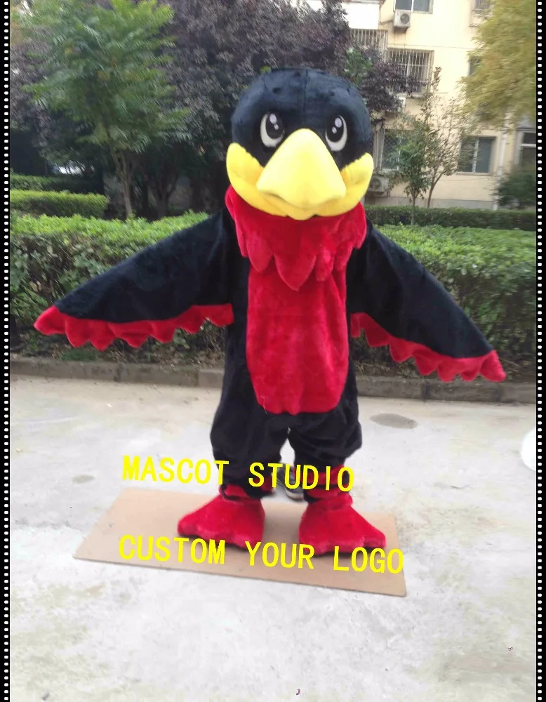 Red Hawk Mascot Costume Falcon Eagle Mascot Custom Fancy Costume Anime ...