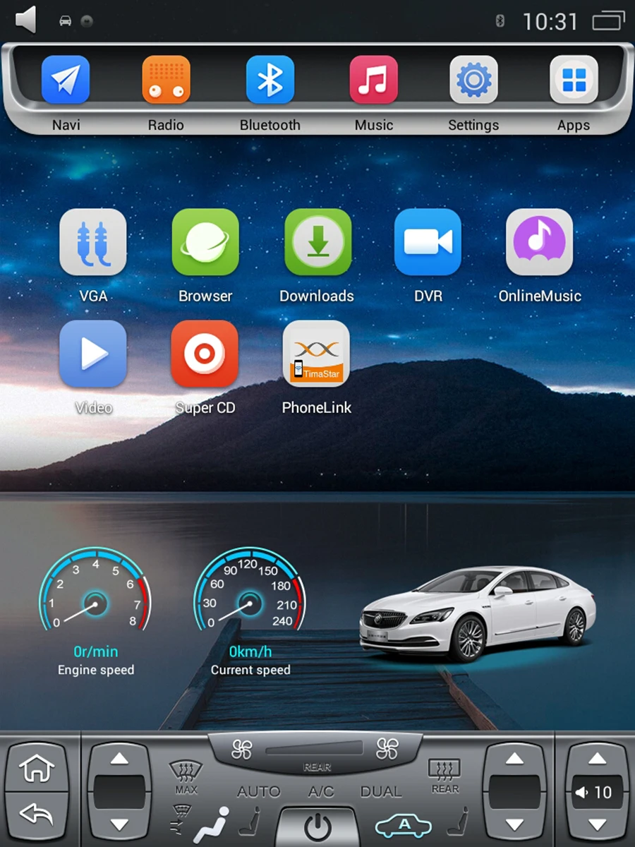 Excellent Asvegen Vertical 12" Android 6.0 Quad Core Car Auto WIFI Radio Multimedia Player GPS Navigation For Toyota Prado 2010-2013 3