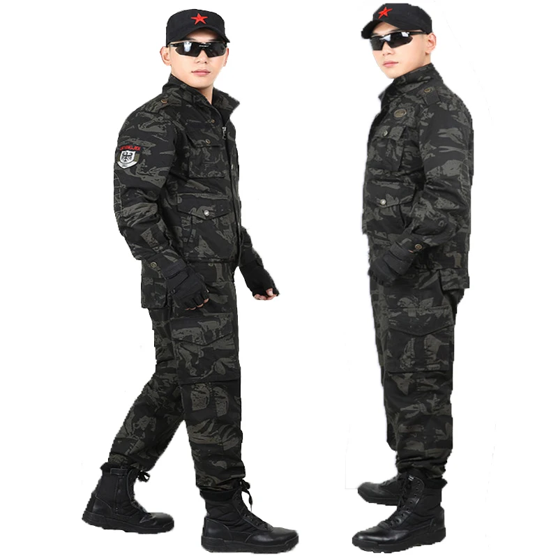 

Men's Hunting Clothes Camouflage Suits Jacket Pants Army Military Tactical Special Soldier Commando US Unfiroms Combat Sets