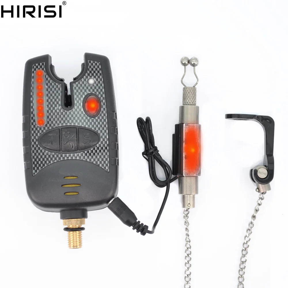

1+1 Carp fishing bite alarm with carp fishing swinger fishing alarm indicator hanger swinger