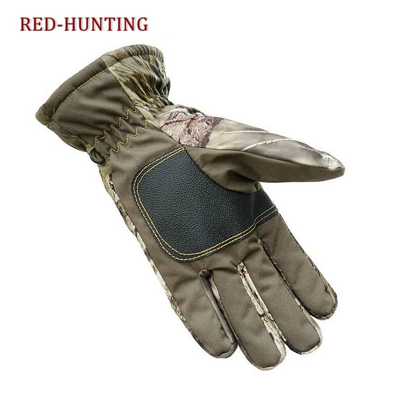 Уличные перчатки для рыбалки, охоты, утолщенные зимние перчатки, камуфляжные ветрозащитные водонепроницаемые противоскользящие камуфляжные варежки