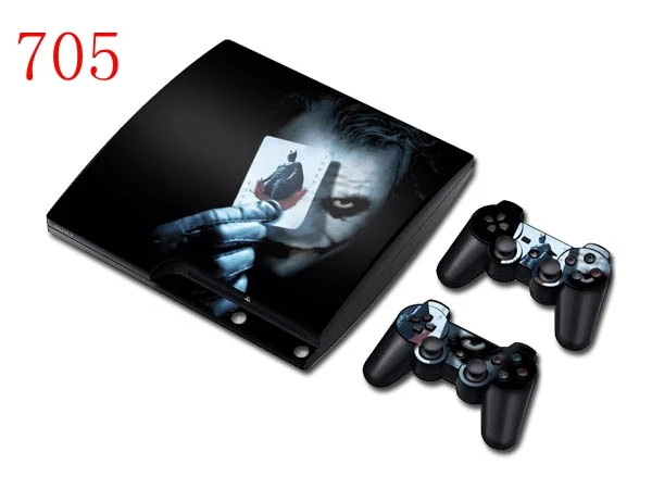 Best Offers For Bat Joker Styke Decal Sticker For PS3 Slim Console Controller For Playstation PS 3 Skin