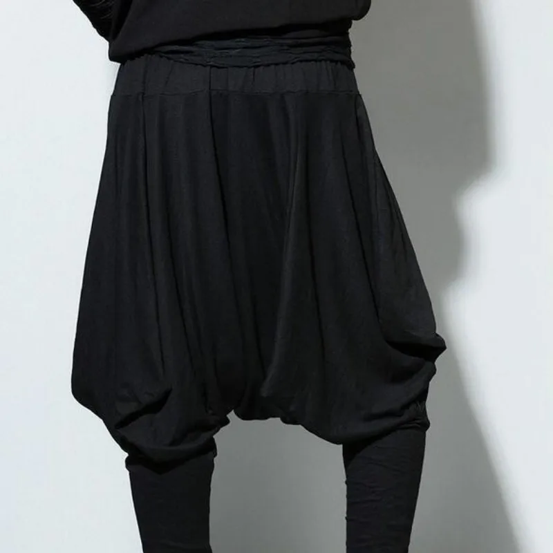 Европейский стиль, однотонные Свободные Штаны для боевых искусств, брюки для мужчин, Hapkido Hakama, черные спортивные штаны для мужчин, удобная ткань