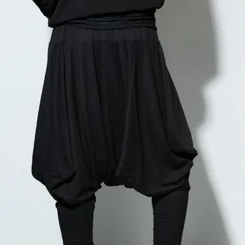 

European Style Solid Loose Pants Martial Arts Trousers For Men Hapkido Hakama Black Color Sports Pants For Men Comfortable Cloth