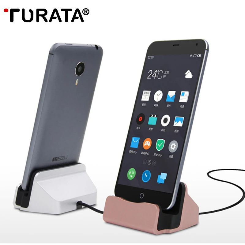 

TURATA Charging Desktop Dock Station Charger With Micro USB Port Sync Cradle Docking Stand Holder For Samsung LG Huawei Xiaomi
