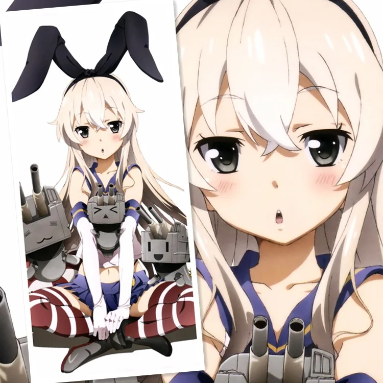

45X95CM Kantai Collection Fleet Girls Shimakaze Sexy Cartoon Anime art wall picture mural poster cloth scroll canvas painting