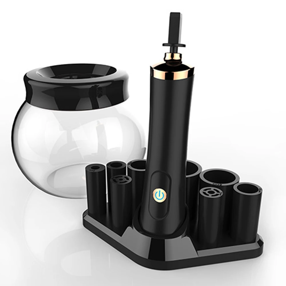 Electric Makeup Brush Cleaner & Dryer Set Spinning Clean Quick drying