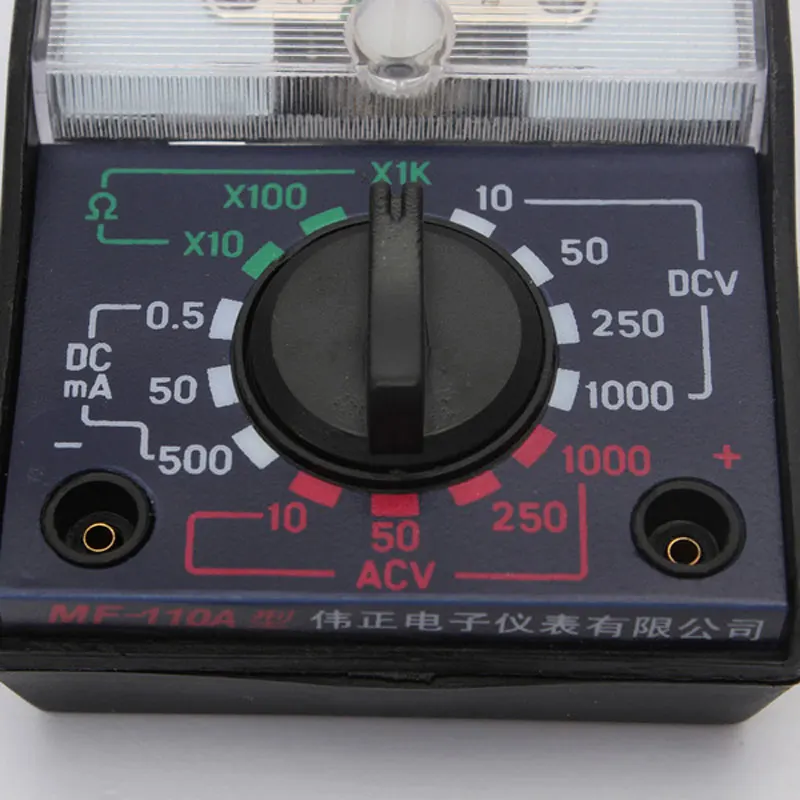 Portable Electric Multimeter MF-110A AC/DC OHM Voltmeter Ammeter Analog Measuring Tool Meter Convenient Accessories Tools