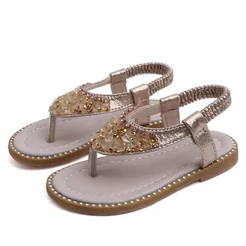 

New Shoes Summer Baby Girl Sandals Rhinestone Design Sandal Girl Open Toe Princess Shoes