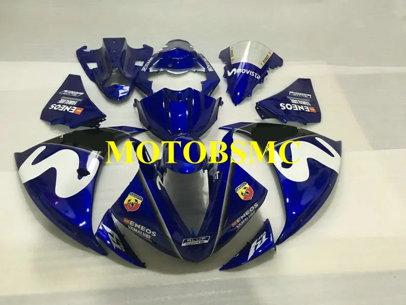 Гоночная версия обтекателя комплект для YAMAHA YZFR1 09 10 11 12 YZF R1 YZF1000 2009 2010 2012 ABS Мода синий Обтекатели набор+ подарки YJ22