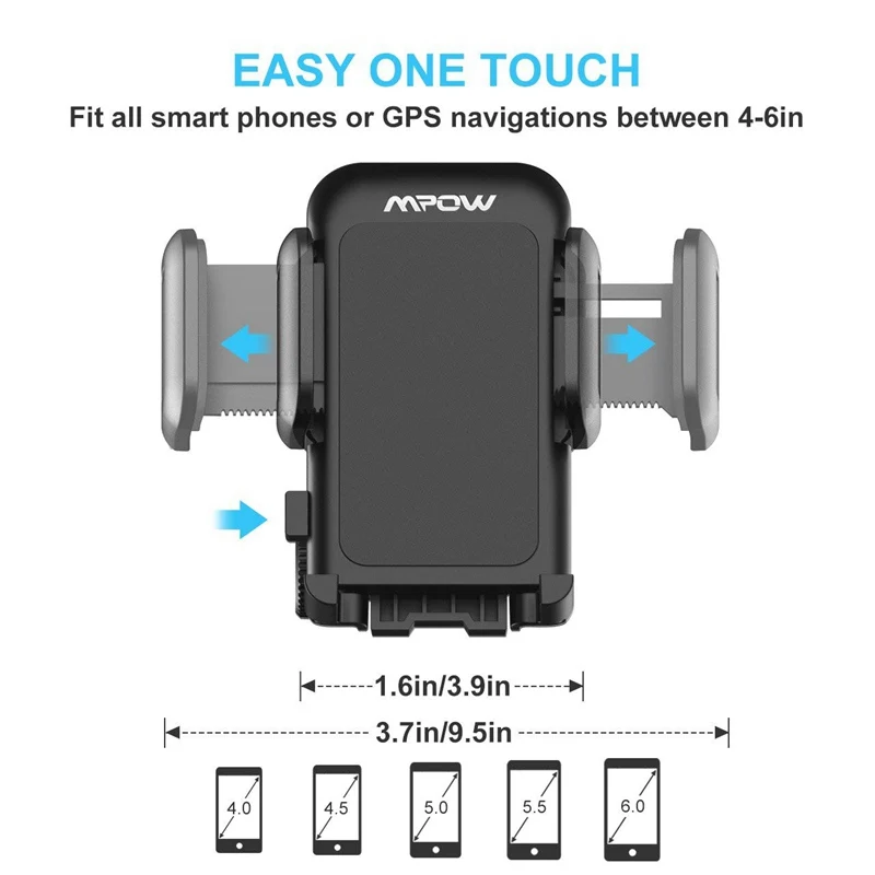 Universal Car Bracket Dashboard Car Holder Phone Mount Adjustable Windshield Holder Cradle with Strong Sticky Gel Pad            (1)