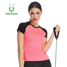Спортивная футболка Женская Осенняя спортивная одежда стрейчевая одежда для бега быстросохнущая футболка с короткими рукавами для тренировок и бега