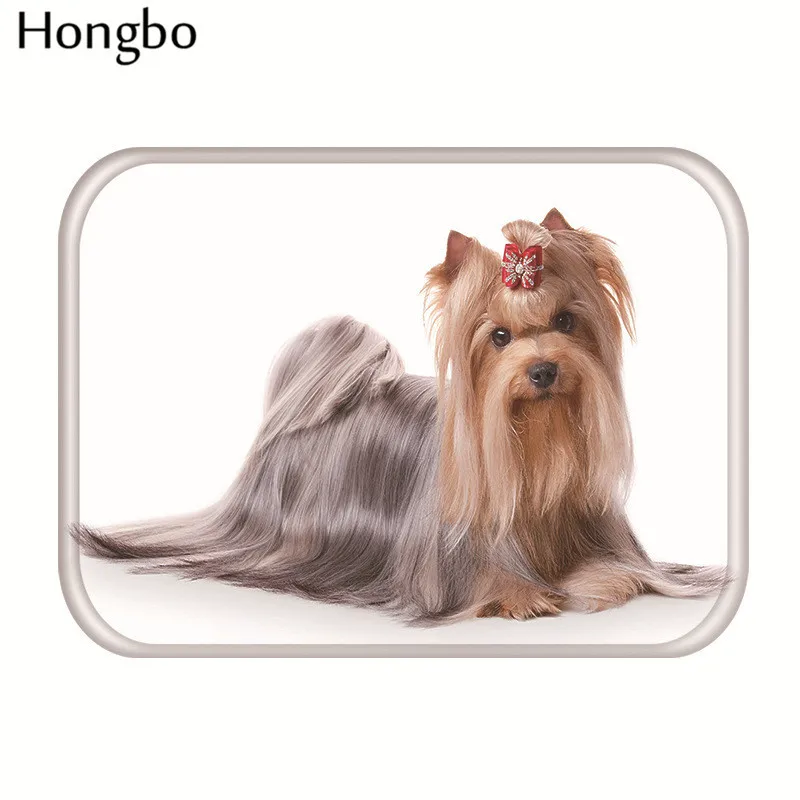 Hongbo модный Придверный коврик в виде милых животных, фланелевый Придверный коврик для входной двери с милыми собаками, домашние уютные ковры, домашний декор, кухонные коврики - Цвет: 7