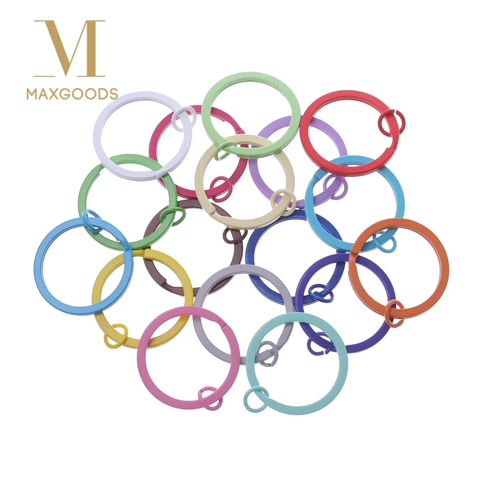 

4Pcs/Set 30mm Metal Key Holder Split Rings Unisex Keyring Keychain Buckle Circle Clip Keyfob Accessories