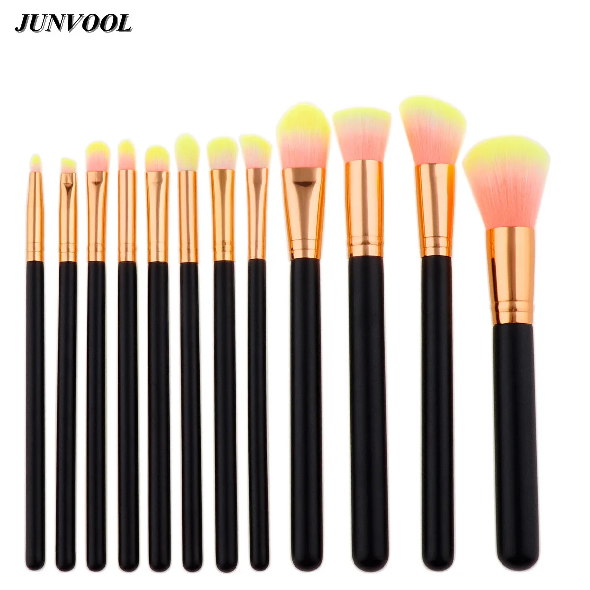 Buy Powder Makeup Brushes Set Pink 12Pcs Organizer