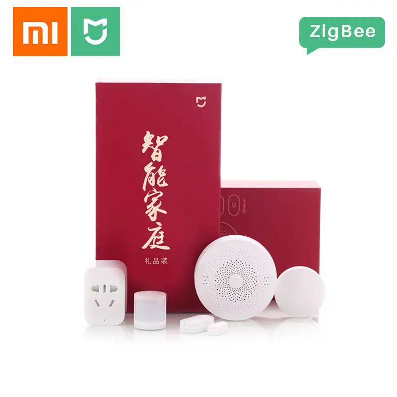 Xiaomi Mijia умный дом Комплект ZigBee Многофункциональный шлюз 2 окна датчик двери s датчик тела беспроводной переключатель 5 в 1 комплекты безопасности - Цвет: Option 1