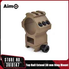 AIM-O Тактический верхний рельс удлинение 30 мм кольцо крепление аксессуары для страйкбола Тан AO9007