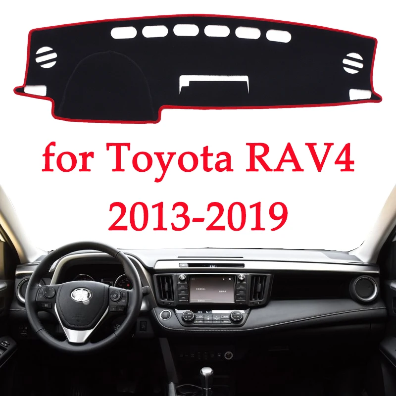 

car dashboard avoid light pad instrument platform Desk Cover Mats Carpets For TOYOTA RAV4 2013 2014 2015 2016 2017 2018 2019 car