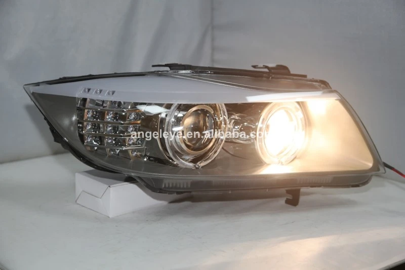 Для BMW E90 330I 320I 318i Led Ангельские глазки фара 2005-2010 год с HID KIT