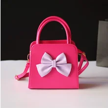 Искусственная кожа принцесса бантик Портмоне кошелек мини Сумочка через плечо сумка для денег carteiras feminina маленький мешочек для девочек